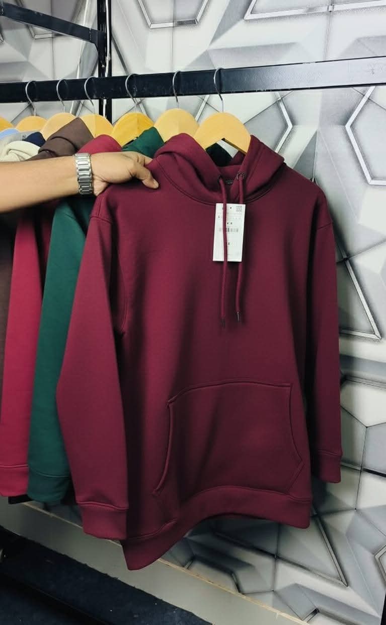 Premium Quality Winter Hoodie (Maroon) for Men